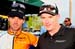 GC leader Francesco Mancebo with Realcyclist.com director sportif Gord Fraser 		CREDITS: Peter Kraiker 		TITLE: 2011 Joe Martin Stage Race Day 3 		COPYRIGHT: �� Peter Kraiker 2011